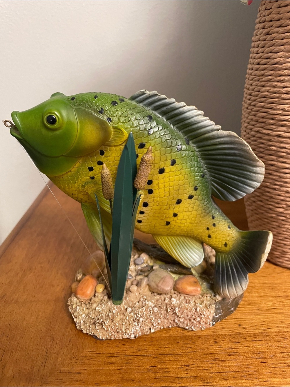 📍Resin Game Fish Statue Fishing Decor in Excellent Condition